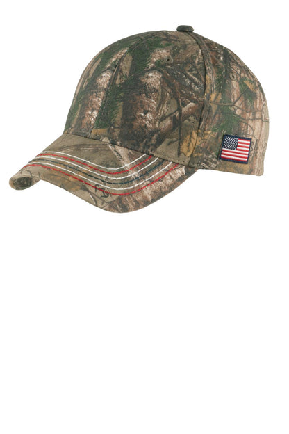 Port & Co ™  Americana Contrast Stitch Camouflage Cap. C909