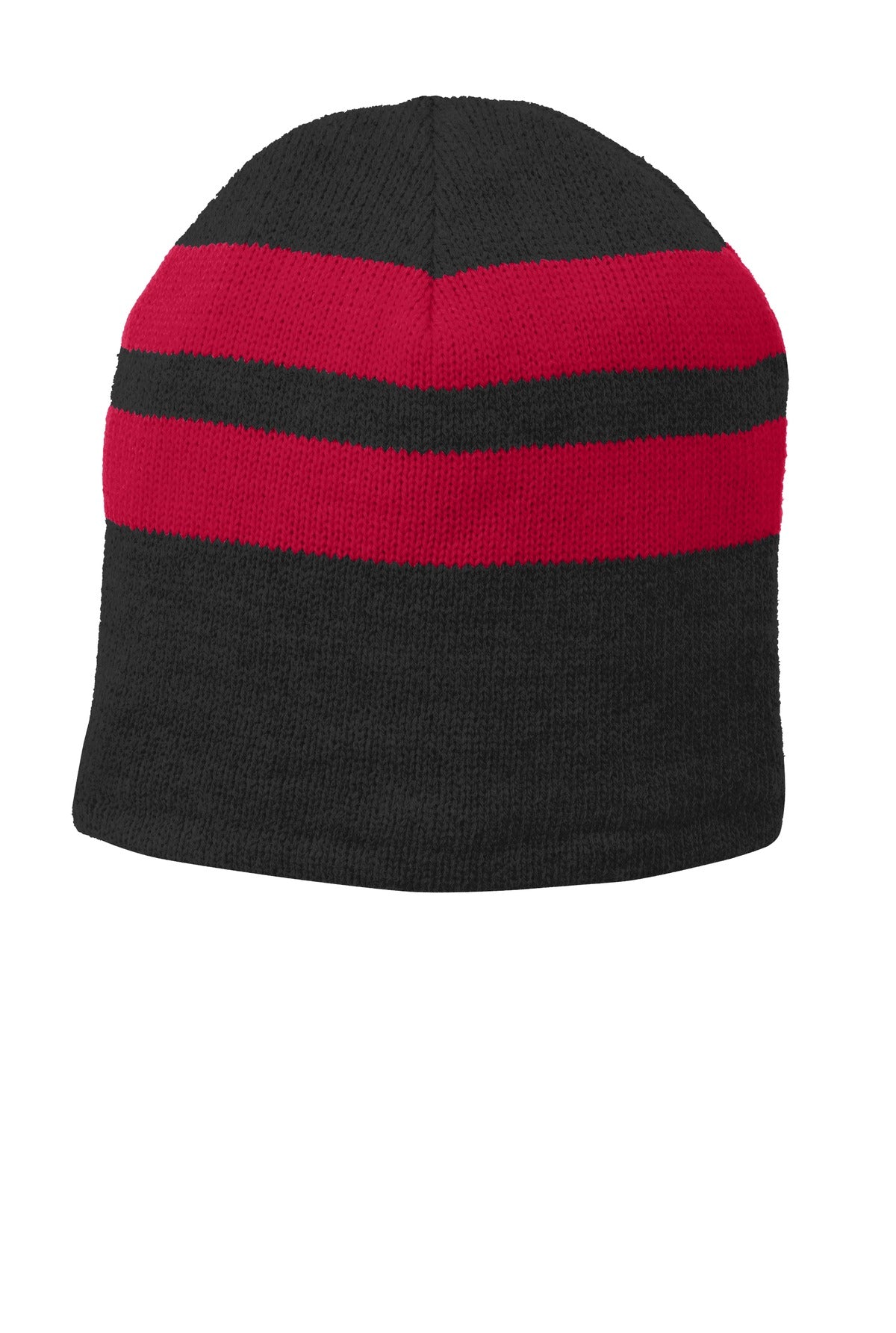 Port & Co ™  Fleece-Lined Striped Beanie Cap. C922
