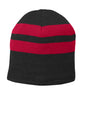 Port & Co ™  Fleece-Lined Striped Beanie Cap. C922