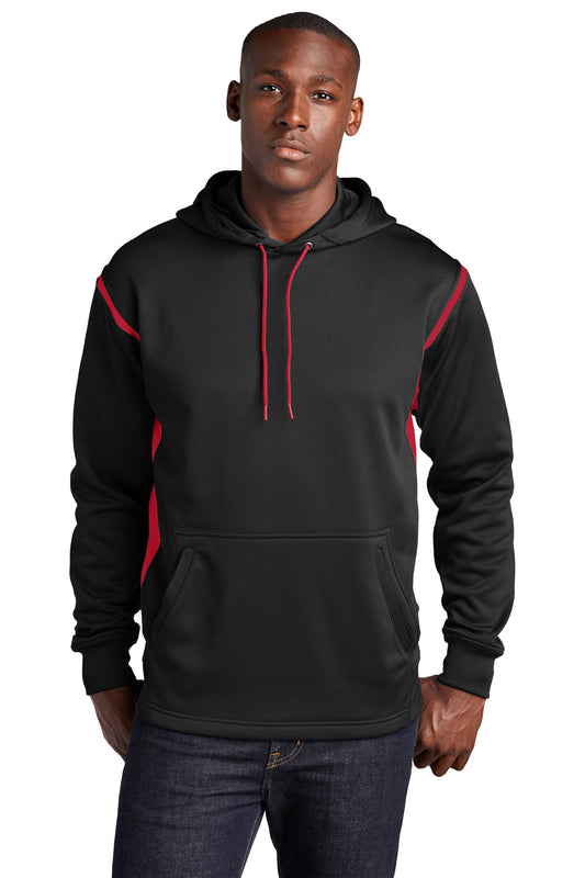 Sport-Tek ®  Tech Fleece Colorblock Hooded Sweatshirt. F246