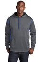 Sport-Tek ®  Tech Fleece Colorblock Hooded Sweatshirt. F246
