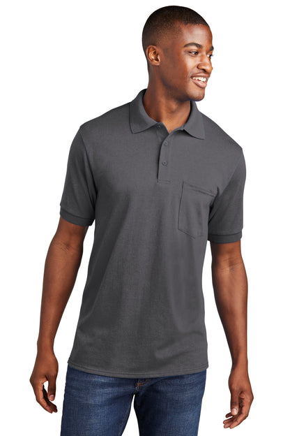 Port & Co ™  Core Blend Jersey Knit Pocket Polo. KP55P