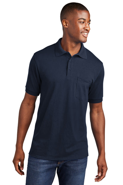 Port & Co ™  Core Blend Jersey Knit Pocket Polo. KP55P
