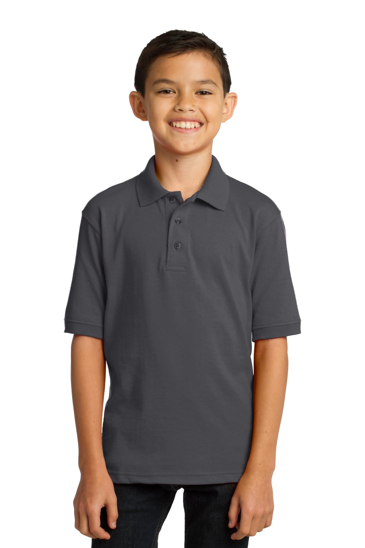 Port & Co ™  Youth Core Blend Jersey Knit Polo. KP55Y