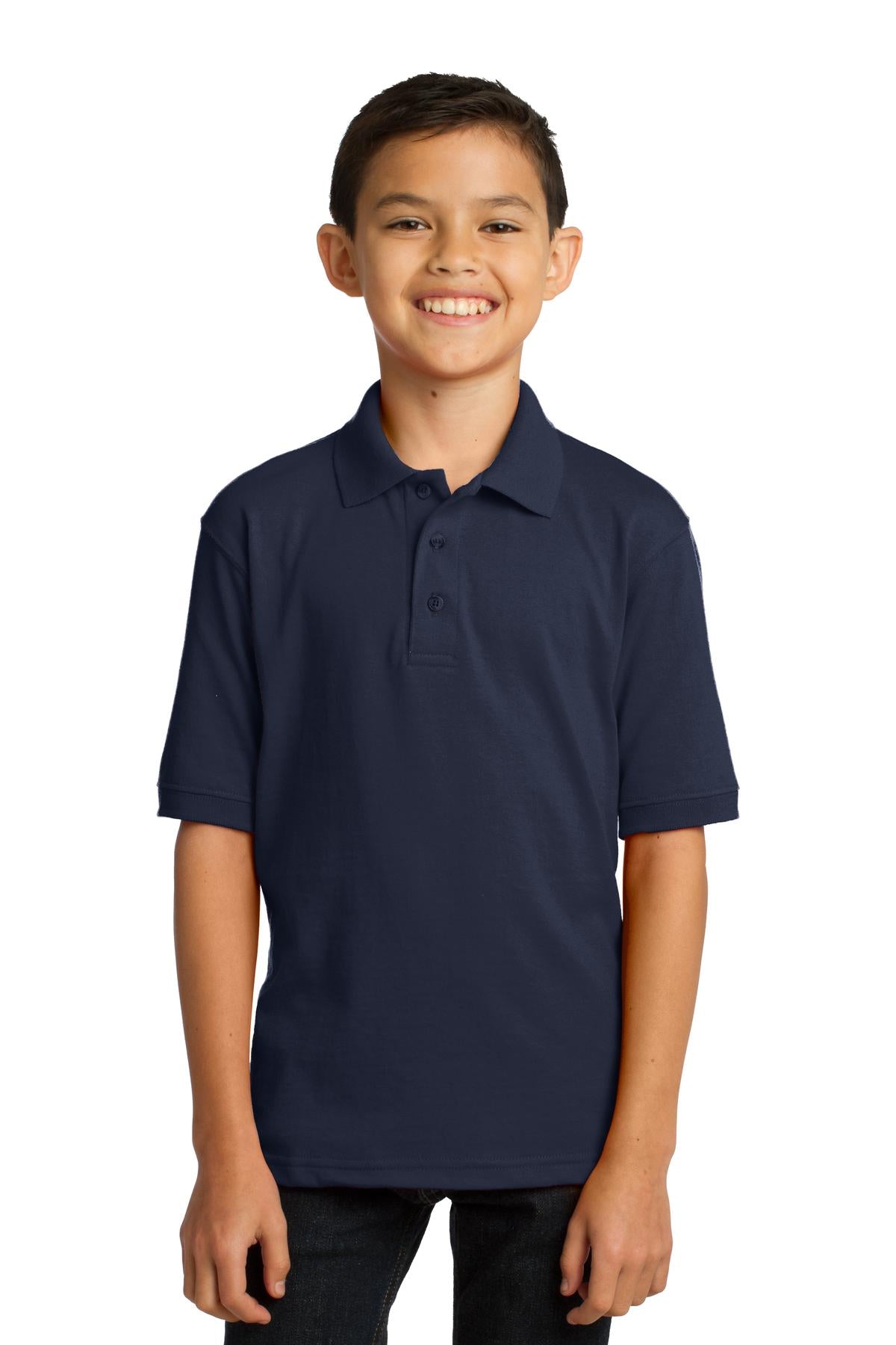 Port & Co ™  Youth Core Blend Jersey Knit Polo. KP55Y