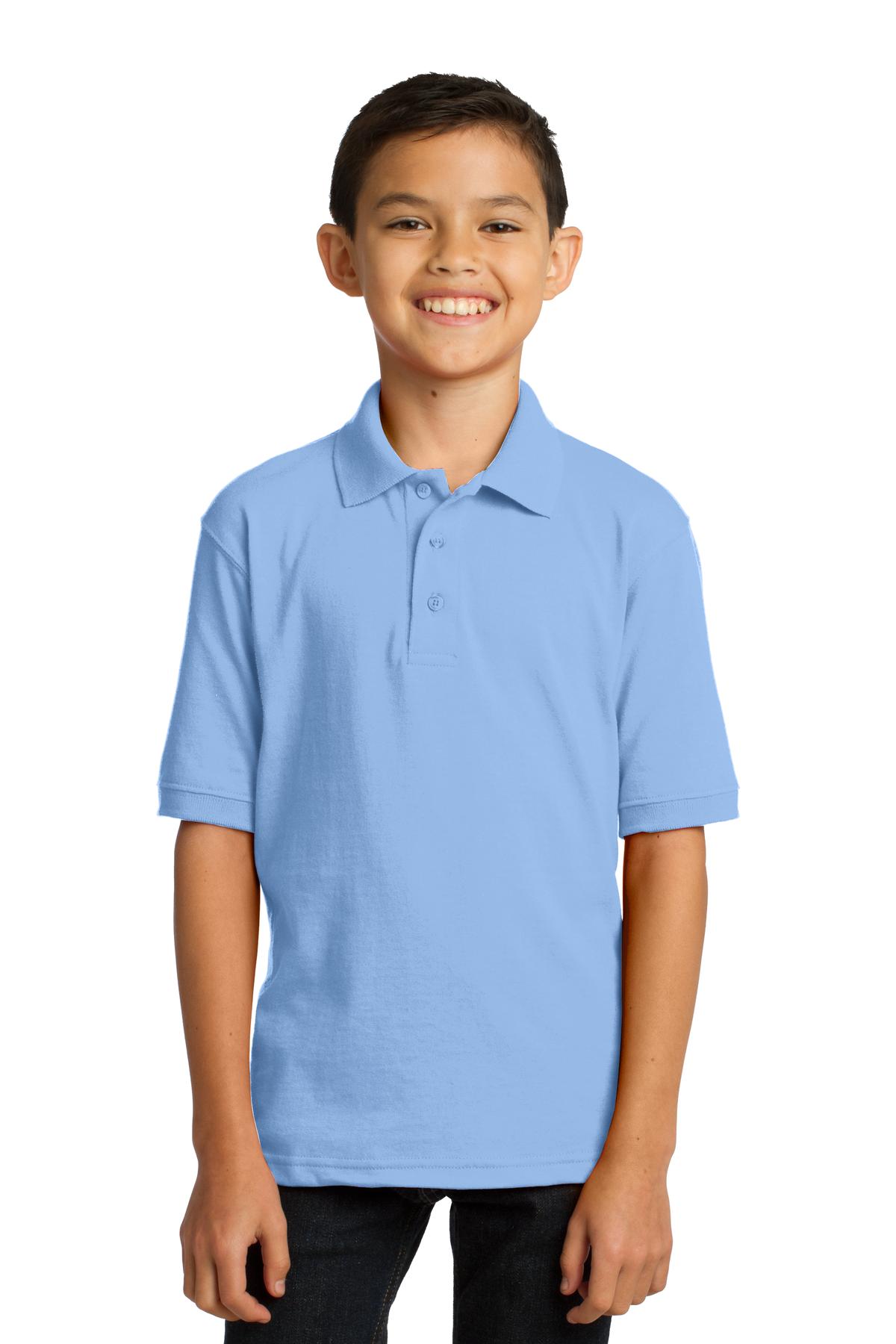 Port & Co ™  Youth Core Blend Jersey Knit Polo. KP55Y