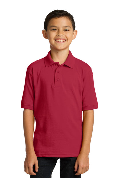 Port & Co ™  Youth Core Blend Jersey Knit Polo. KP55Y