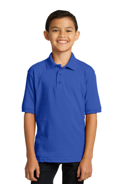 Port & Co ™  Youth Core Blend Jersey Knit Polo. KP55Y