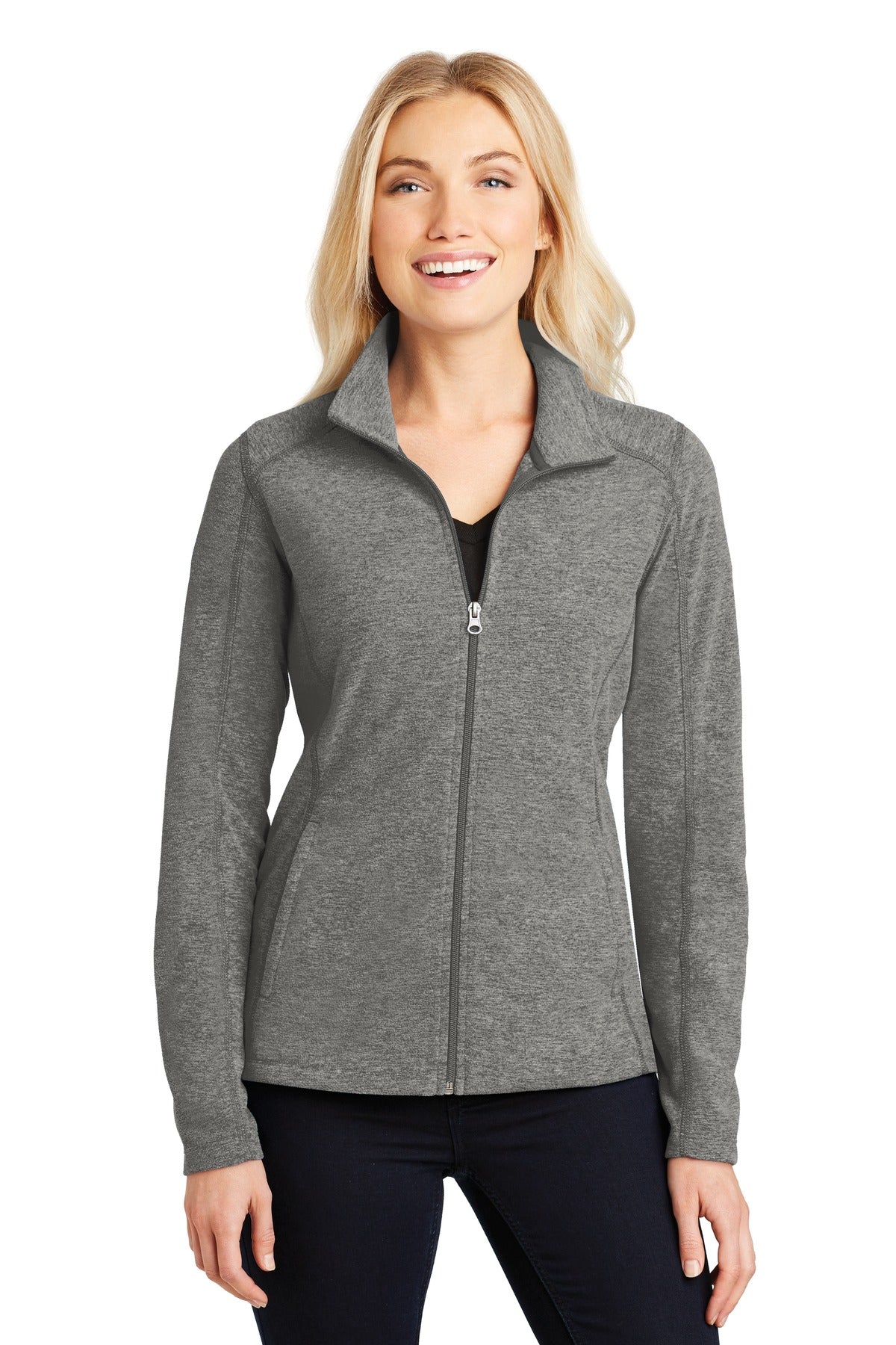 Port Authority ®  Women's Heather Microfleece Full-Zip Jacket. L235