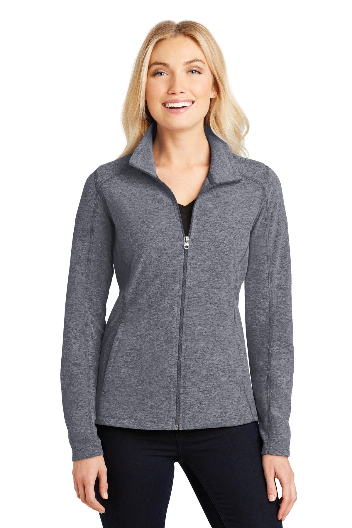 Port Authority ®  Women's Heather Microfleece Full-Zip Jacket. L235