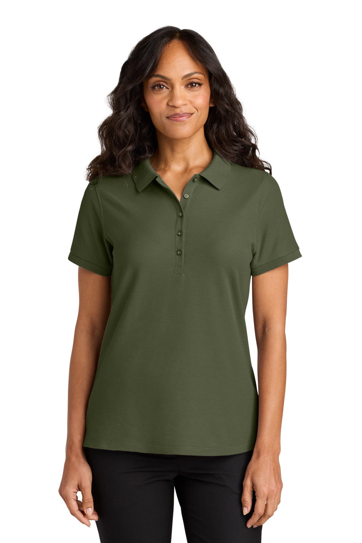 Port Authority ®  Women's Wearever Signature Pique Polo LK200 - Olive Drab Green