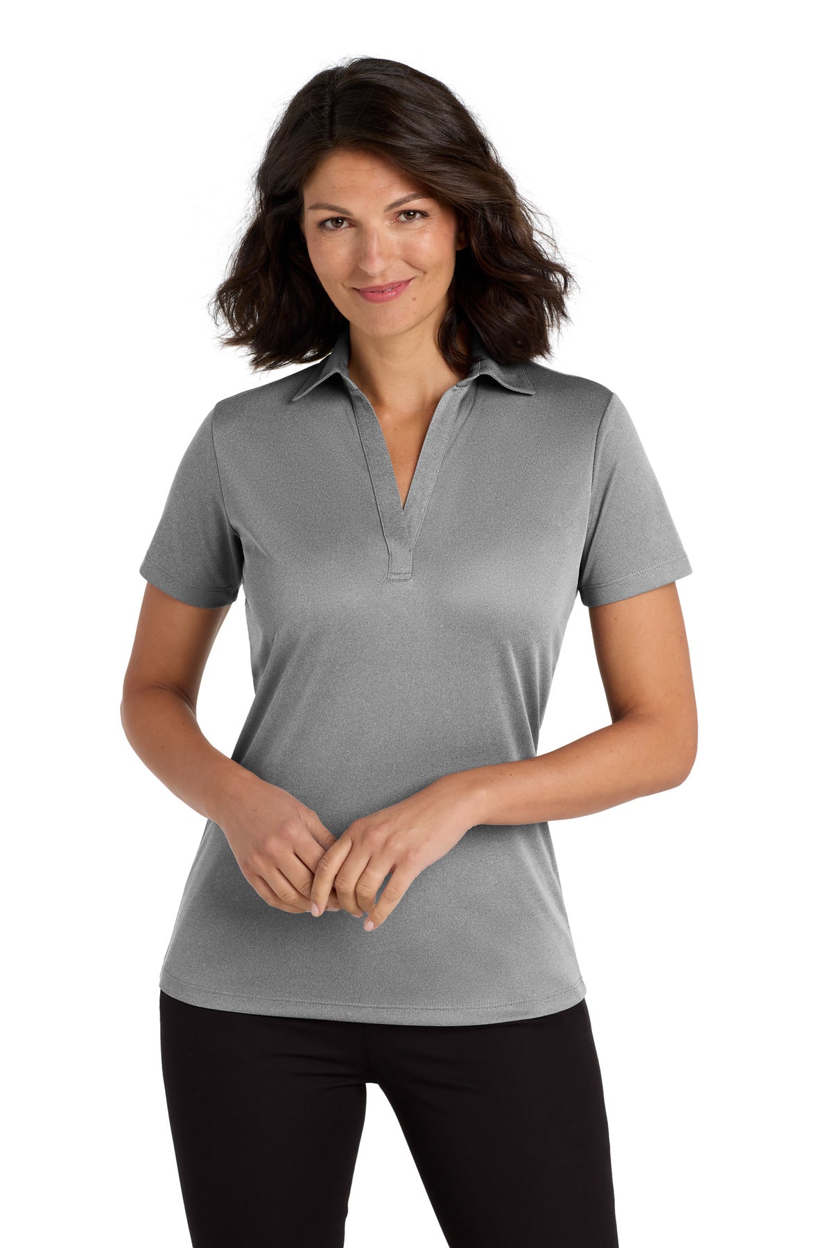 Port Authority  ®  Women's Heathered Silk Touch  ™  Performance Polo. LK542