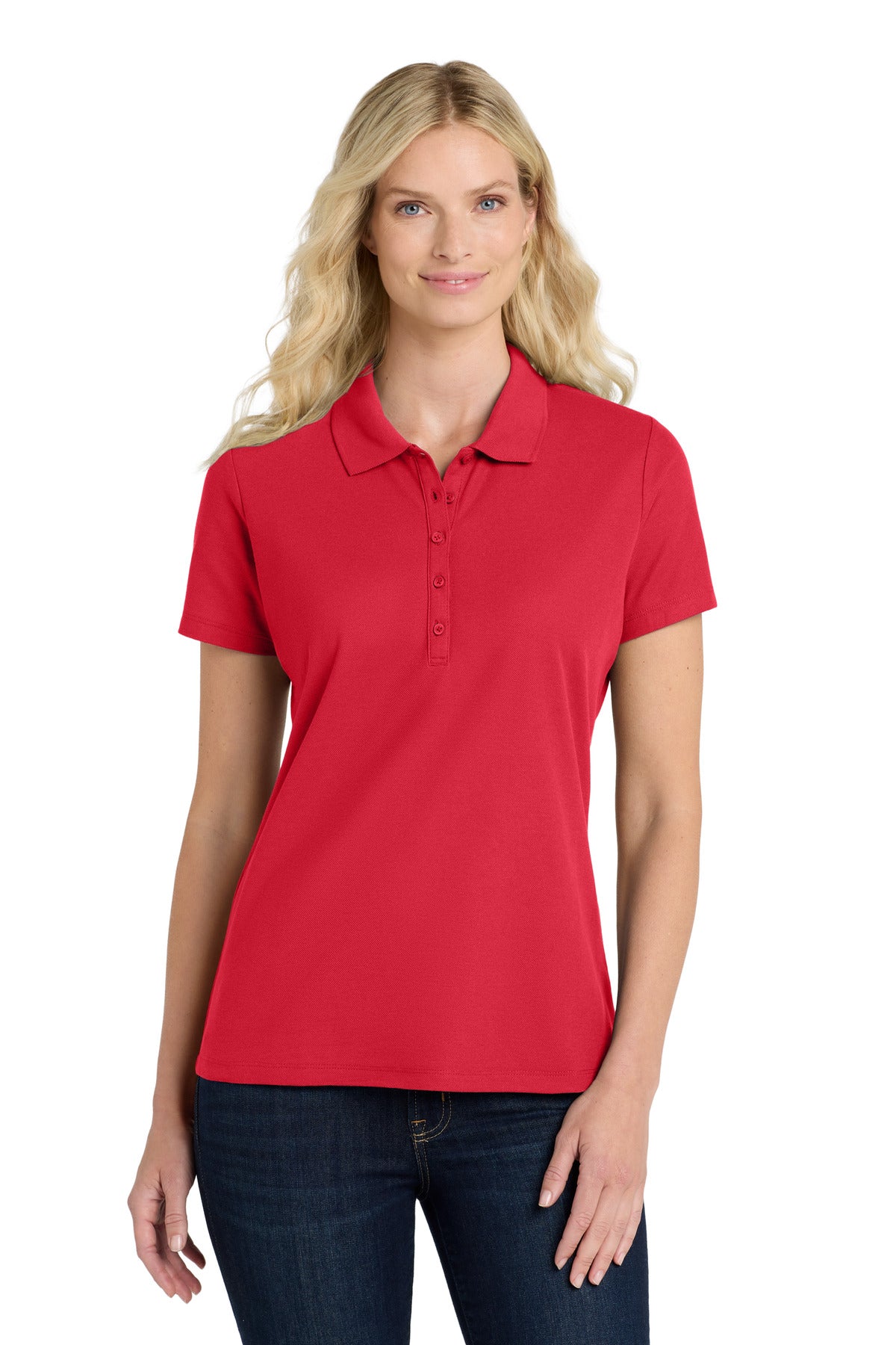 Port Authority ®  Women's SuperPro React ™   Polo. LK810 - Rich Red