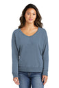 Port & Co ™  Women's Beach Wash ®  Garment-Dyed V-Neck Sweatshirt LPC098V