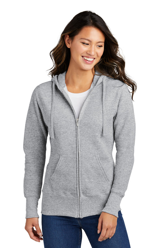 Port & Co ™  Women's Core Fleece Full-Zip Hooded Sweatshirt. LPC78ZH