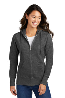 Port & Co ™  Women's Core Fleece Full-Zip Hooded Sweatshirt. LPC78ZH
