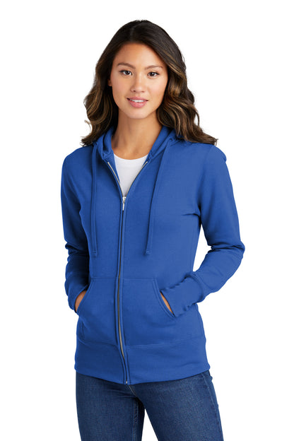 Port & Co ™  Women's Core Fleece Full-Zip Hooded Sweatshirt. LPC78ZH