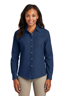 Port & Co ™  Women's Long Sleeve Value Denim Shirt.  LSP10
