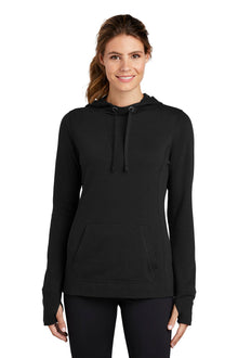 Sport-Tek  ®  Women's PosiCharge  ®  Tri-Blend Wicking Fleece Hooded Pullover. LST296