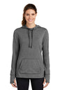Sport-Tek  ®  Women's PosiCharge  ®  Tri-Blend Wicking Fleece Hooded Pullover. LST296