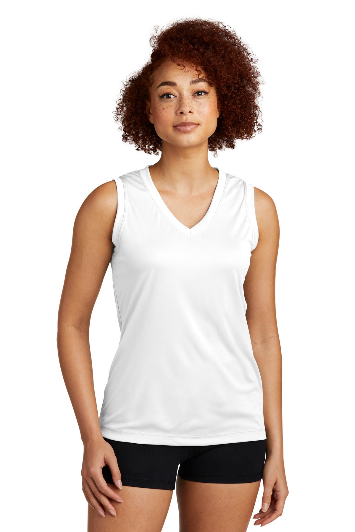 Sport-Tek ®  Women's Sleeveless PosiCharge ®  Competitor™ V-Neck Tee. LST352