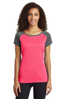 Sport-Tek  ®  Women's Heather-On-Heather Contender  ™  Scoop Neck Tee. LST362