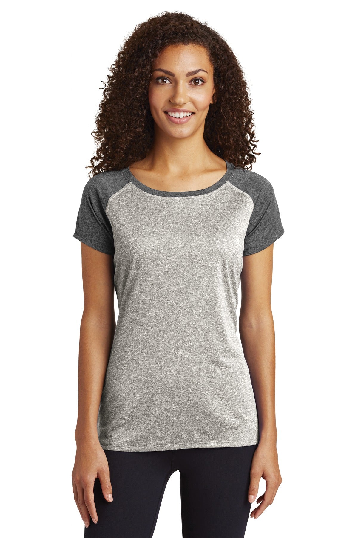 Sport-Tek  ®  Women's Heather-On-Heather Contender  ™  Scoop Neck Tee. LST362