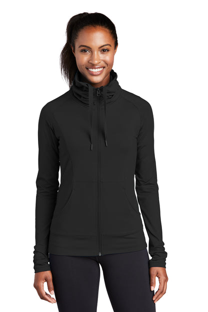 Sport-Tek ®  Women's Sport-Wick ®  Stretch Full-Zip Jacket. LST852
