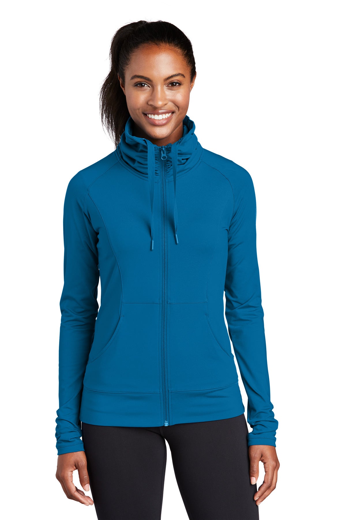 Sport-Tek ®  Women's Sport-Wick ®  Stretch Full-Zip Jacket. LST852