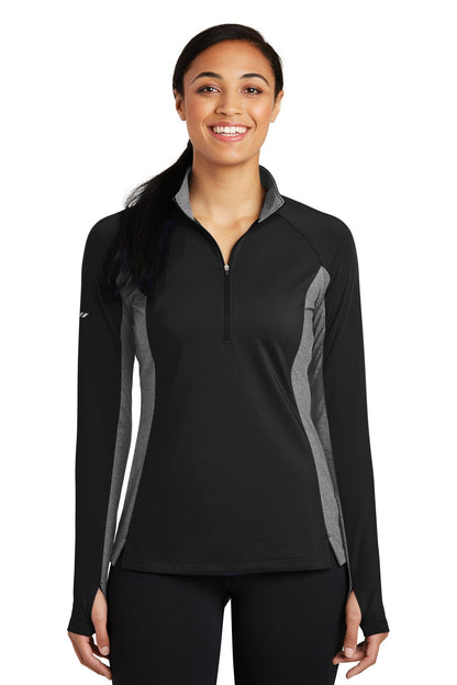 Sport-Tek ®  Women's Sport-Wick ®  Stretch Contrast 1/4-Zip Pullover. LST854