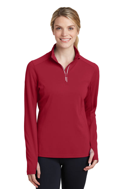 Sport-Tek ®  Women's Sport-Wick ®  Textured 1/4-Zip Pullover.  LST860