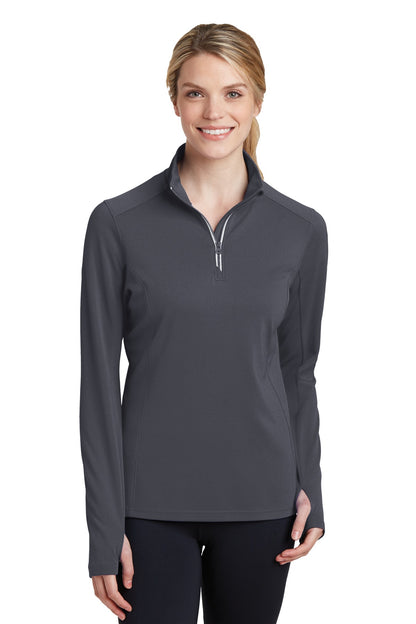 Sport-Tek ®  Women's Sport-Wick ®  Textured 1/4-Zip Pullover.  LST860