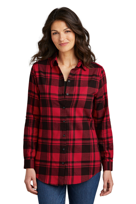 Port Authority ®  Women's Plaid Flannel Tunic . LW668
