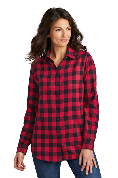 Port Authority ®  Women's Plaid Flannel Tunic . LW668