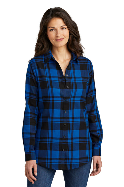 Port Authority ®  Women's Plaid Flannel Tunic . LW668