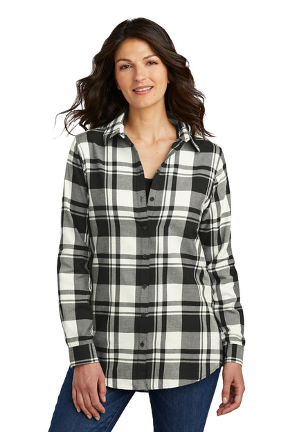 Port Authority ®  Women's Plaid Flannel Tunic . LW668