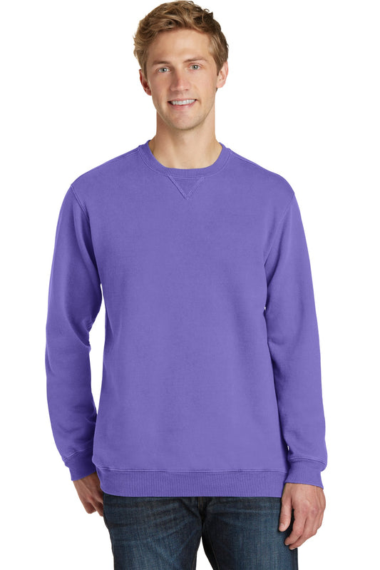 Port & Co ™  Beach Wash ®  Garment-Dyed Crewneck Sweatshirt PC098