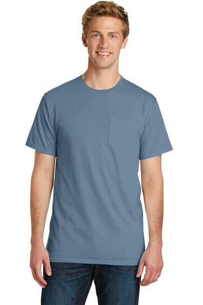 Port & Co ™  Beach Wash ®  Garment-Dyed Pocket Tee.  PC099P