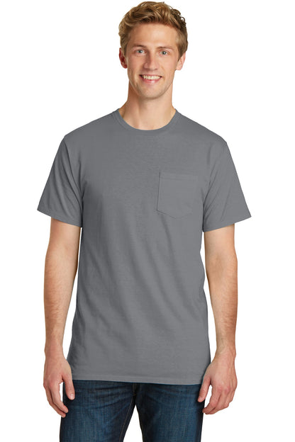 Port & Co ™  Beach Wash ®  Garment-Dyed Pocket Tee.  PC099P
