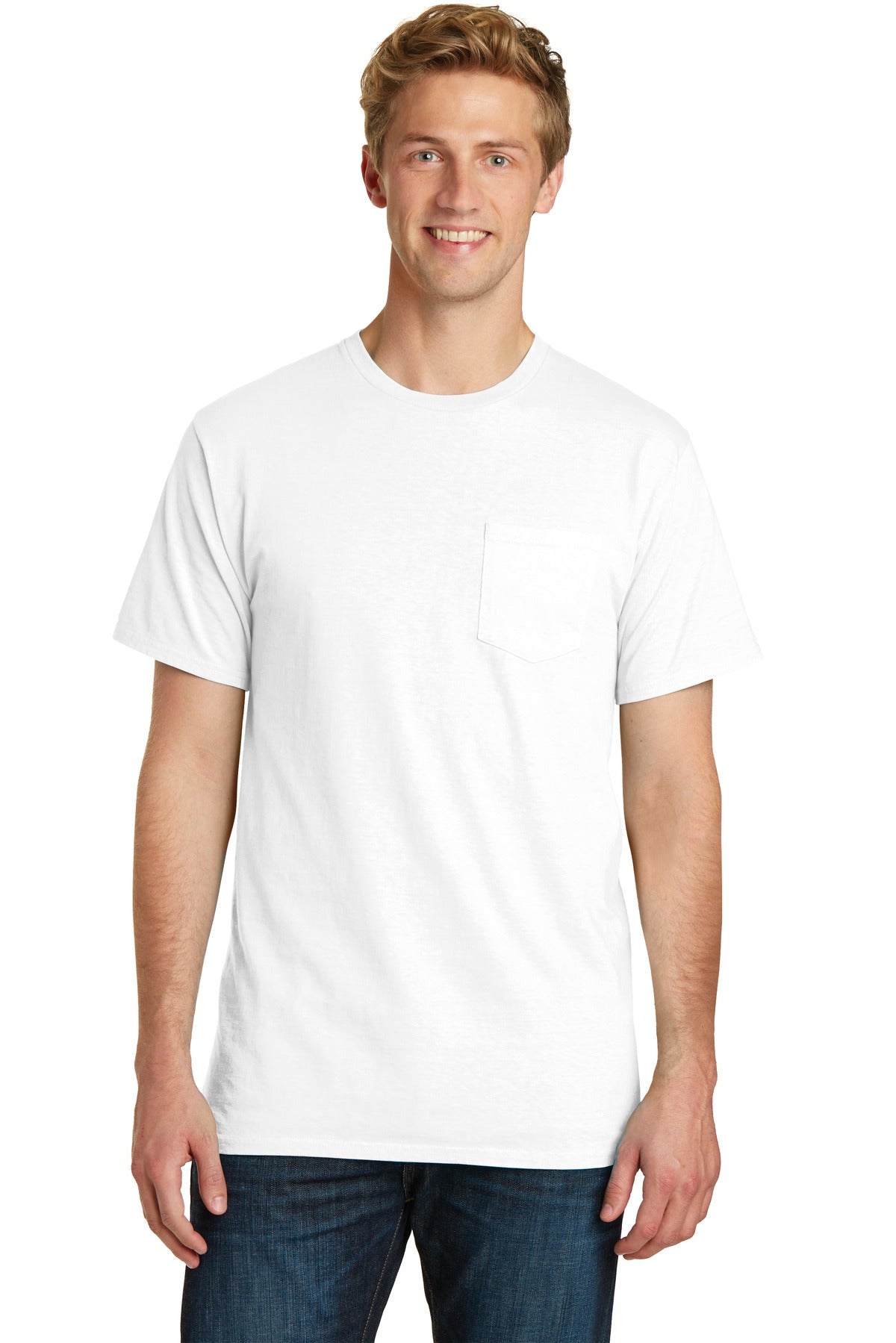 Port & Co ™  Beach Wash ®  Garment-Dyed Pocket Tee.  PC099P