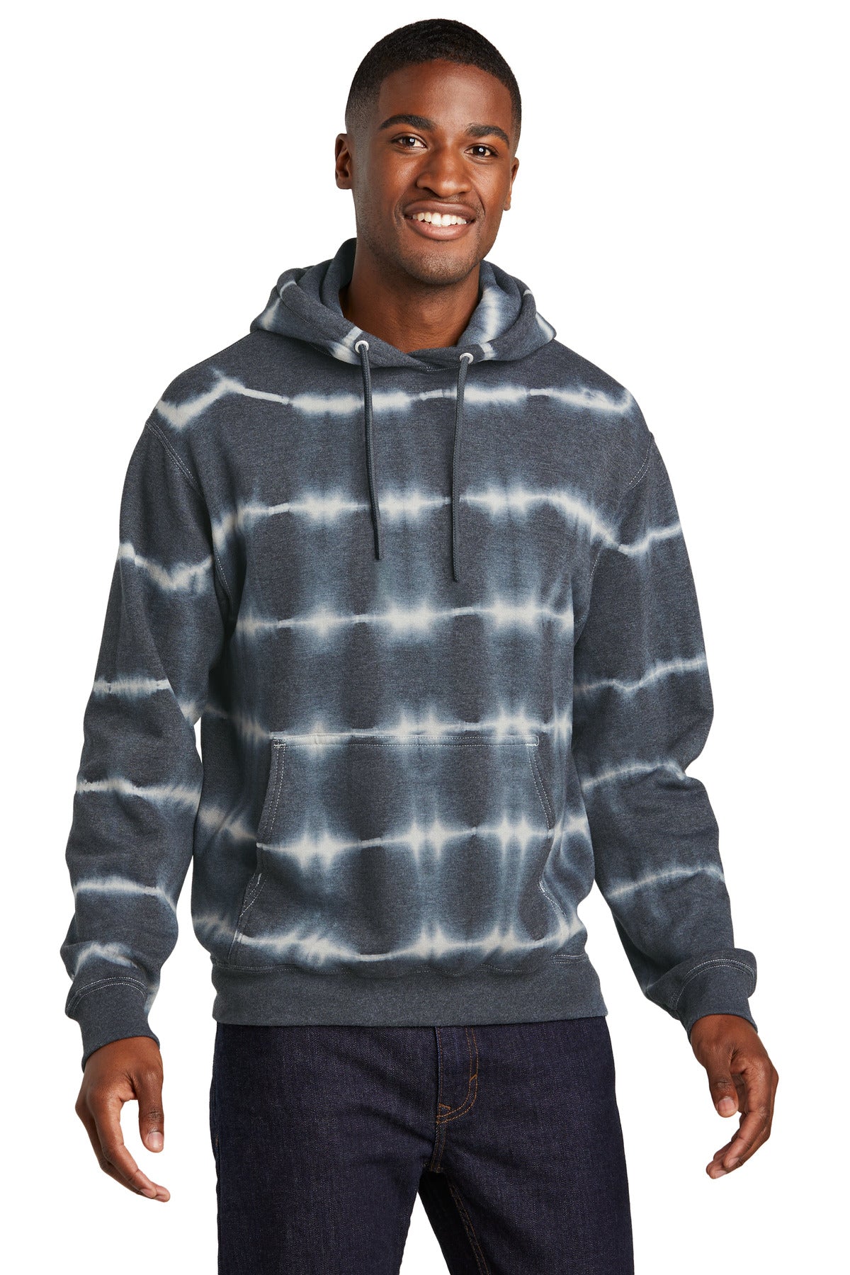 Port & Co ™  Allover Stripe Tie-Dye Fleece PC143