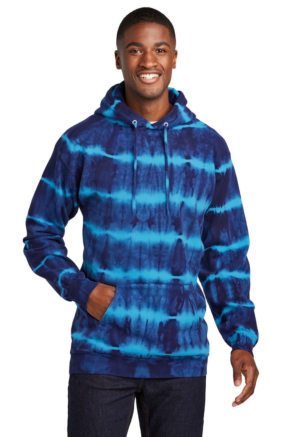 Port & Co ™  Allover Stripe Tie-Dye Fleece PC143