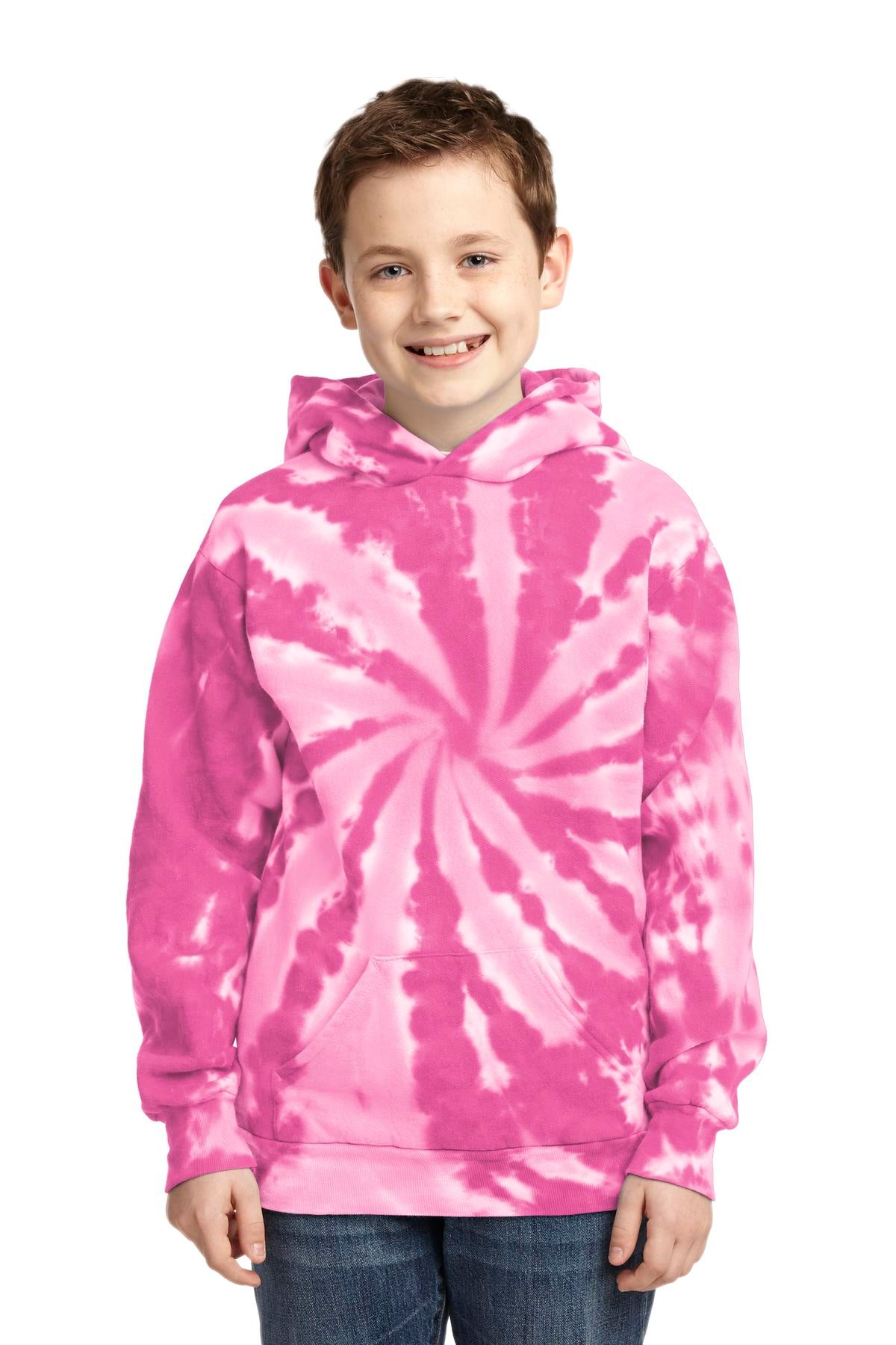 Port & Co ™  Youth Tie-Dye Pullover Hooded Sweatshirt. PC146Y