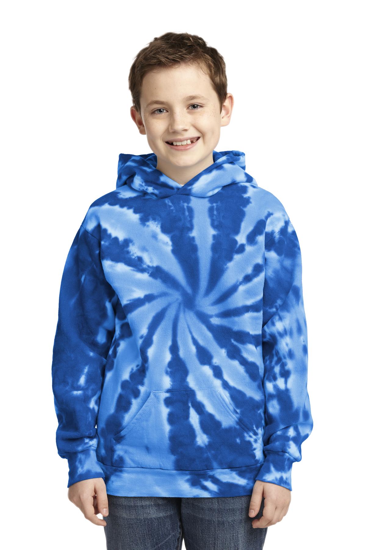 Port & Co ™  Youth Tie-Dye Pullover Hooded Sweatshirt. PC146Y