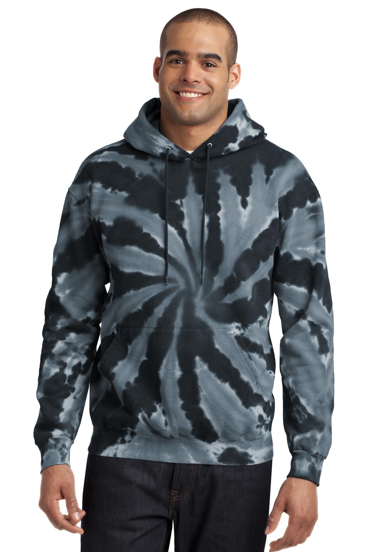 Port & Co ™  Tie-Dye Pullover Hooded Sweatshirt. PC146