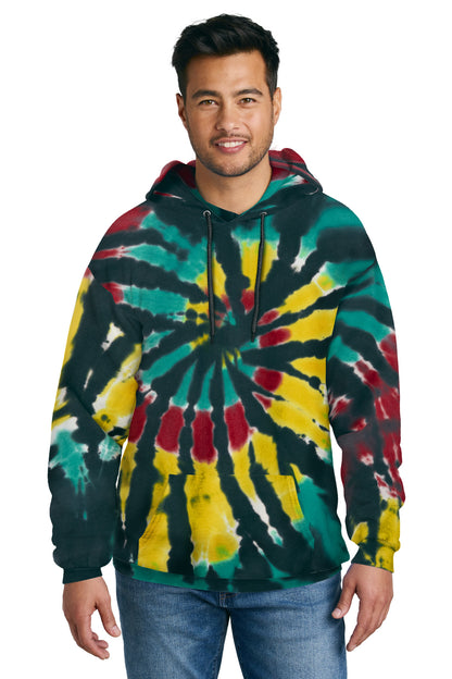 Port & Co ™  Tie-Dye Pullover Hooded Sweatshirt. PC146