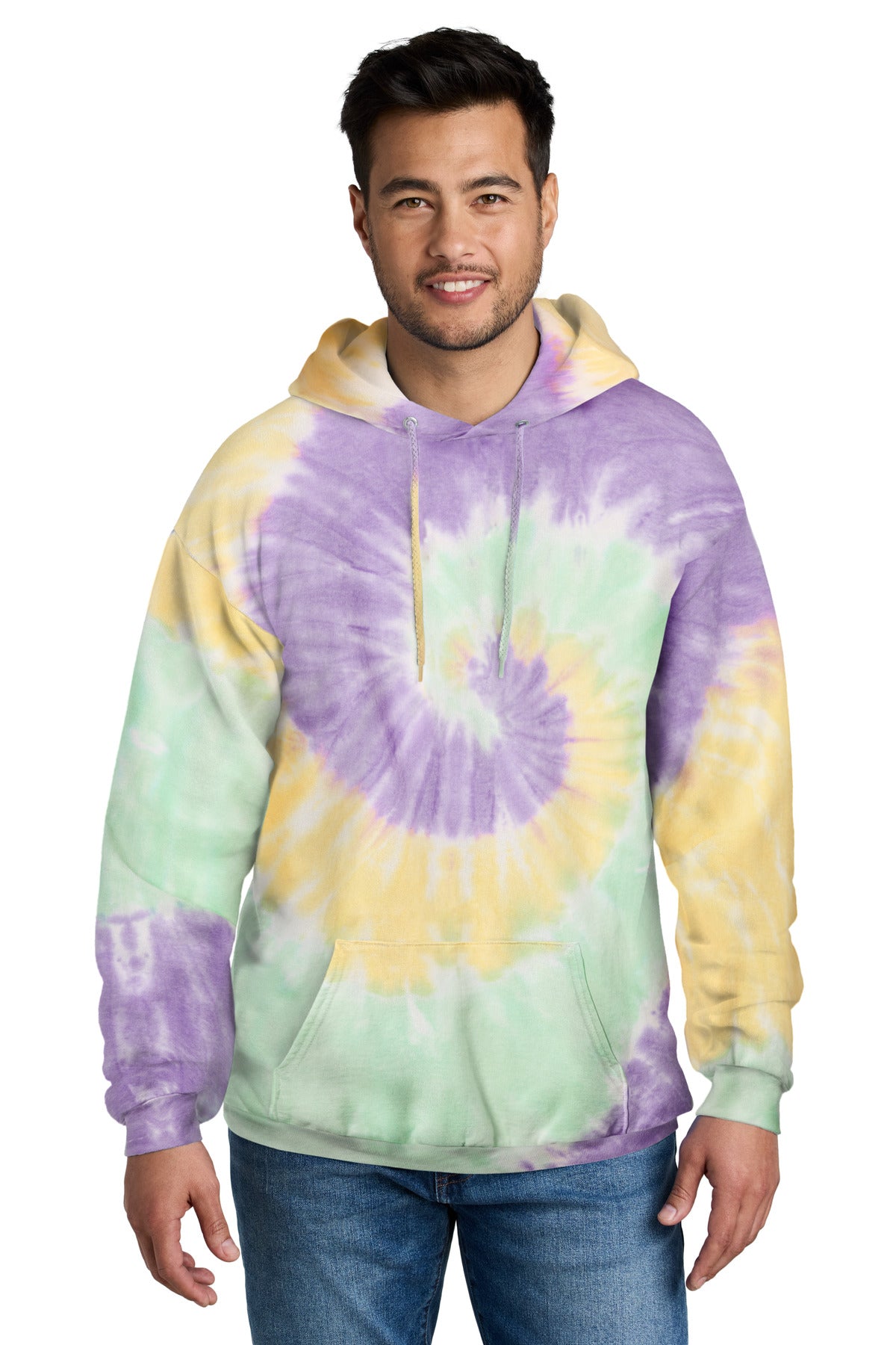 Port & Co ™  Tie-Dye Pullover Hooded Sweatshirt. PC146