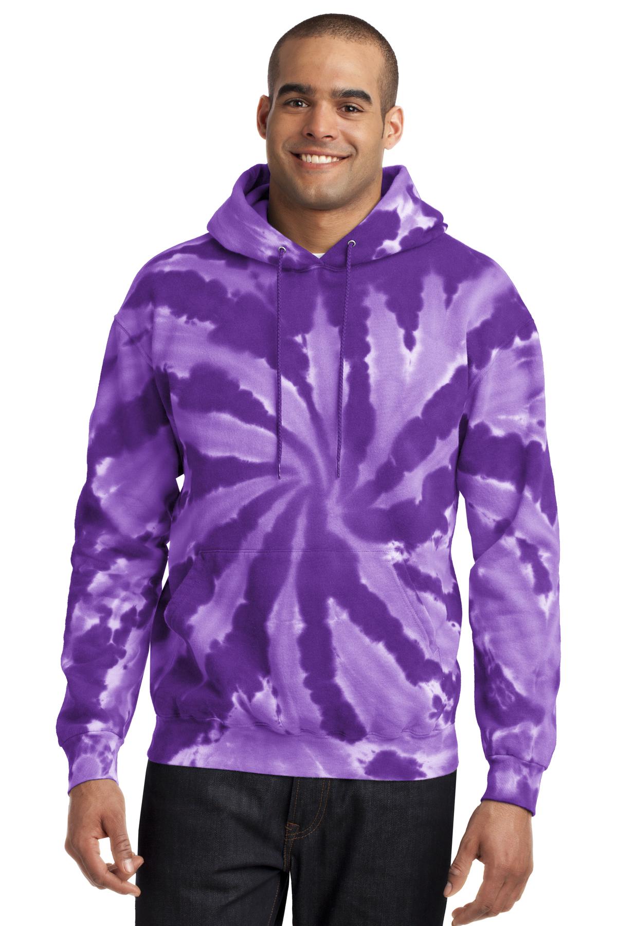 Port & Co ™  Tie-Dye Pullover Hooded Sweatshirt. PC146
