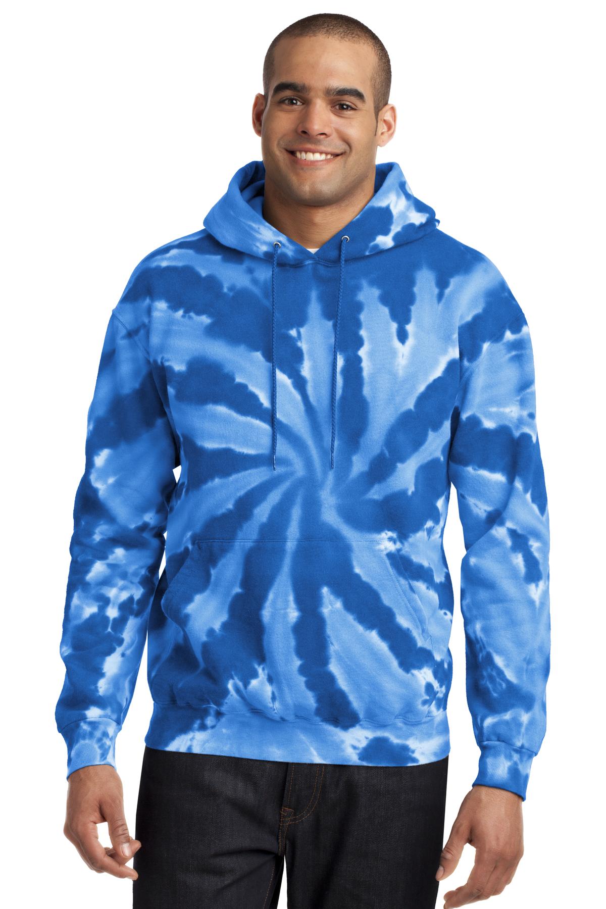 Port & Co ™  Tie-Dye Pullover Hooded Sweatshirt. PC146
