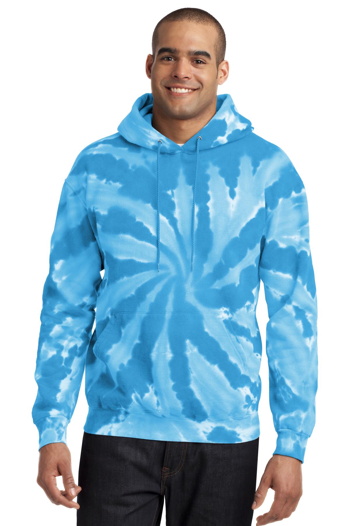 Port & Co ™  Tie-Dye Pullover Hooded Sweatshirt. PC146
